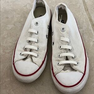 Kids white converses